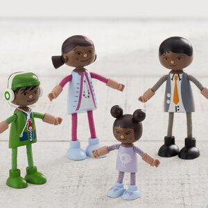 Pottery Barn Kids Miller Family Dollhouse Accessory Set